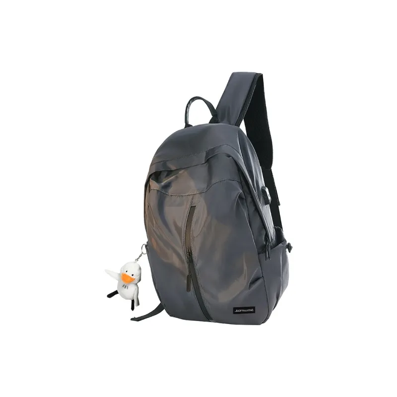 JEANSWEST Oxford Backpack Unisex Black/Gray-9