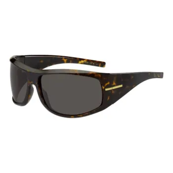 HUGO BOSS Polyamide Irregular Shape Sunglasses Unisex Tortoiseshell