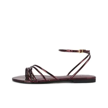 Schutz Inez One Strap Sandals Women's Red