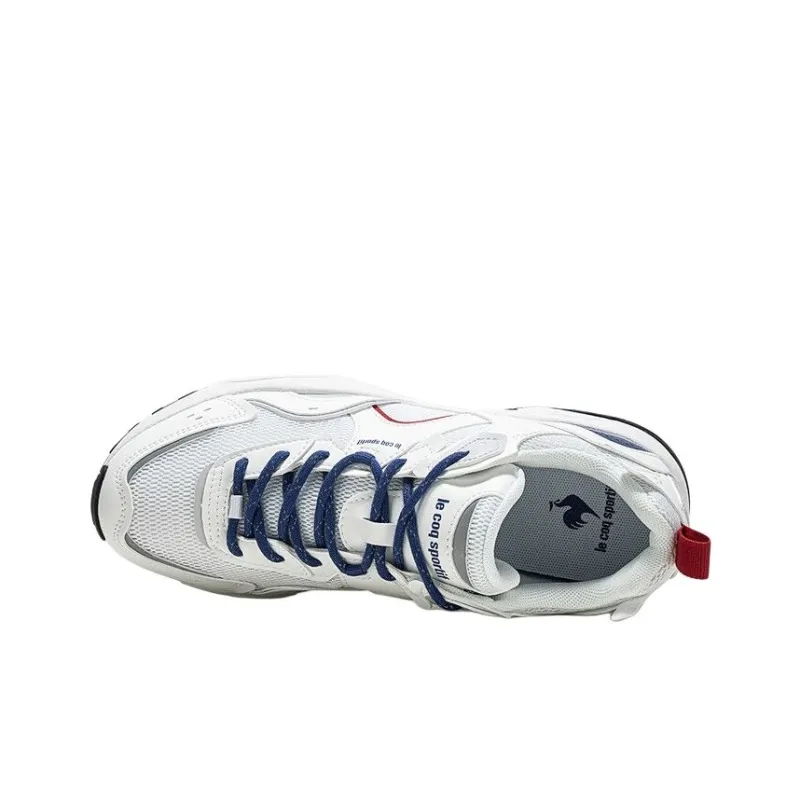 Le Coq Sportif Anti Slip Wear Resistant Low Top Casual Shoes Men's White Blue Red-2