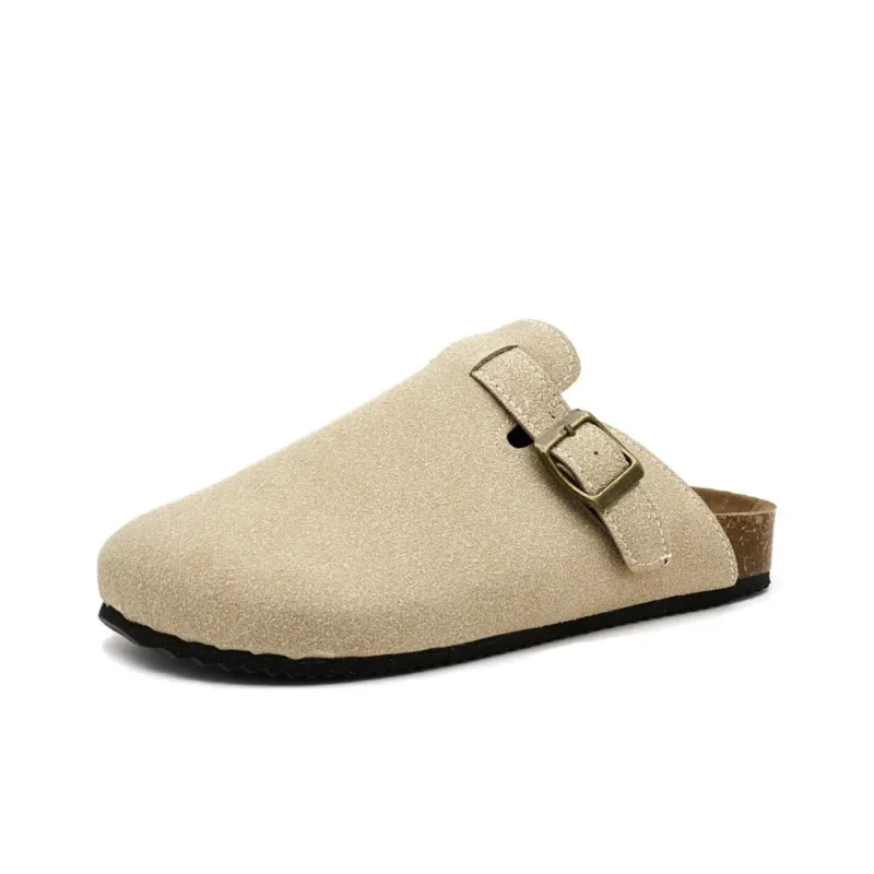 TONYBEAR Rubber Sole Abrasion Resistant Slip Resistant Wrap toe Slippers Women's-18