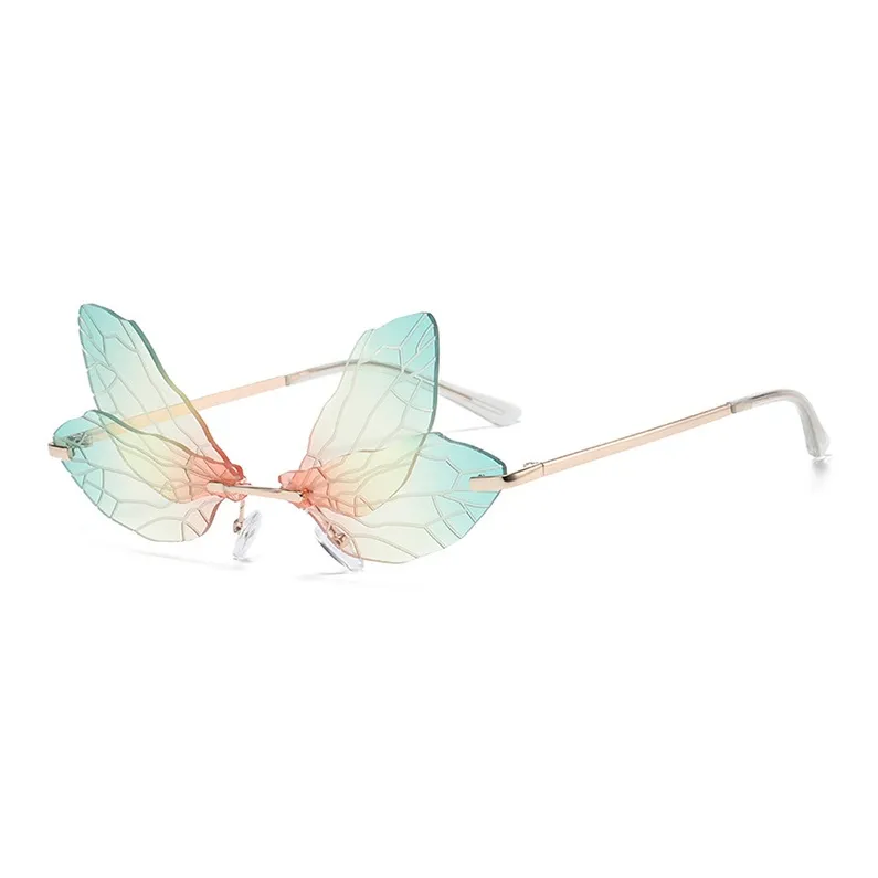 NOME Metal Plastic Irregular Shape Sunglasses Unisex-8