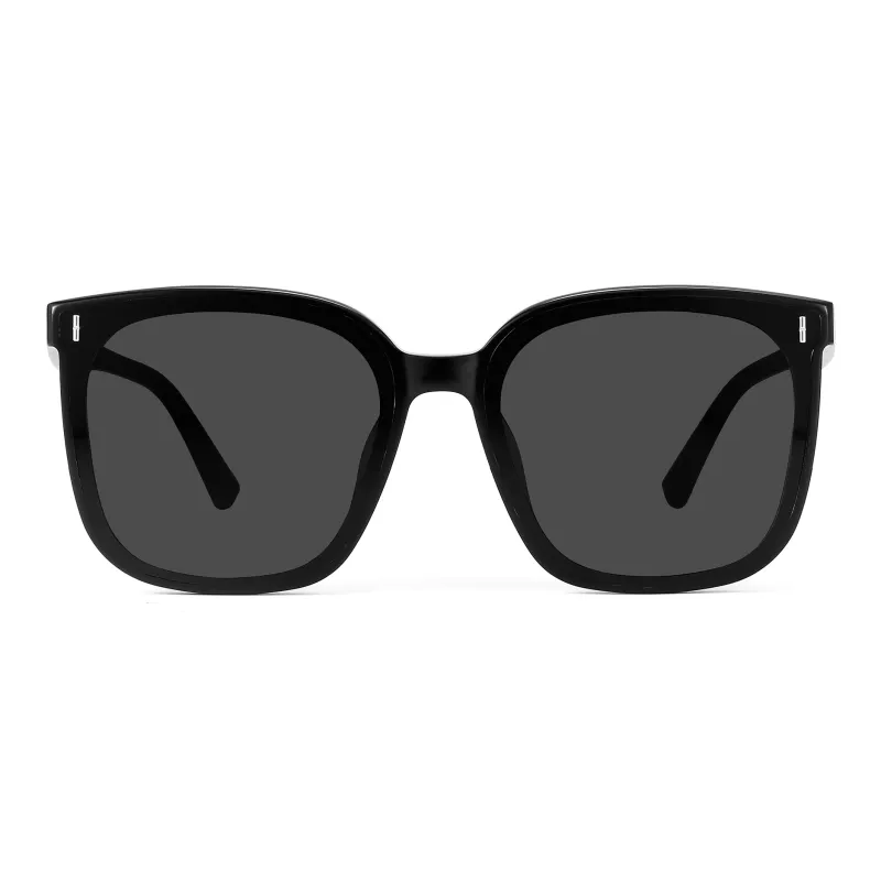 PULAIS Plate Frame Square Sunglasses Unisex-1