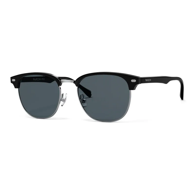 PARZIN Alloy TR/Memory Plastic Plate Frame Browline Sunglasses Unisex-0