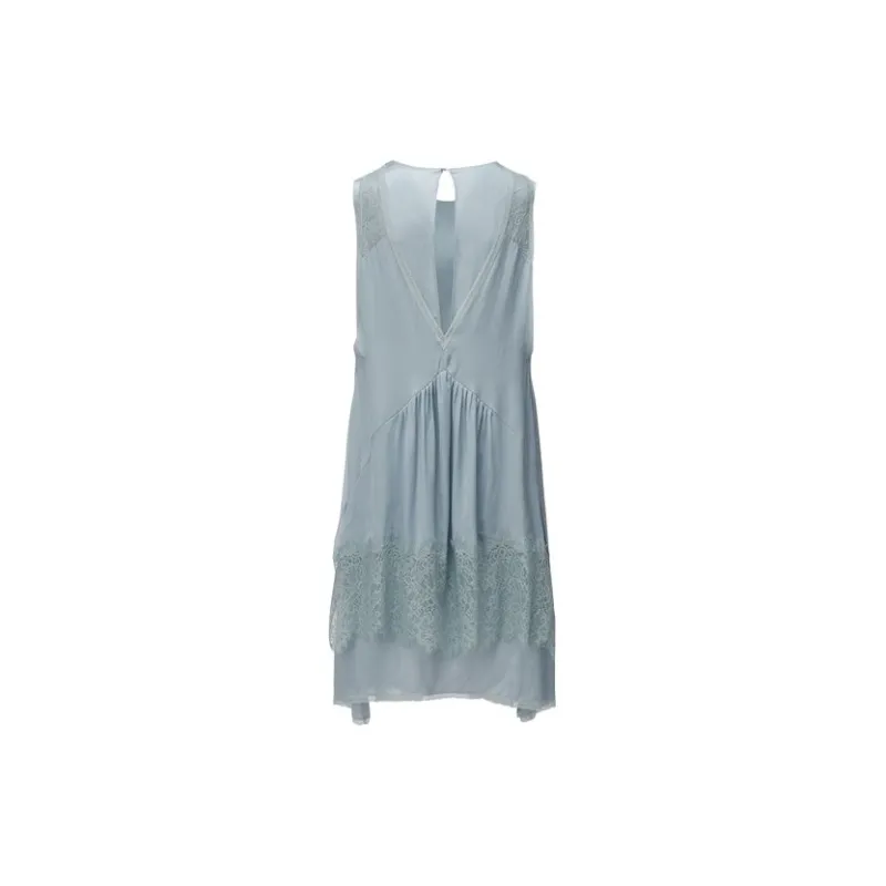 Onitsuka Tiger Sleeveless Dress Women's Light Blue-1