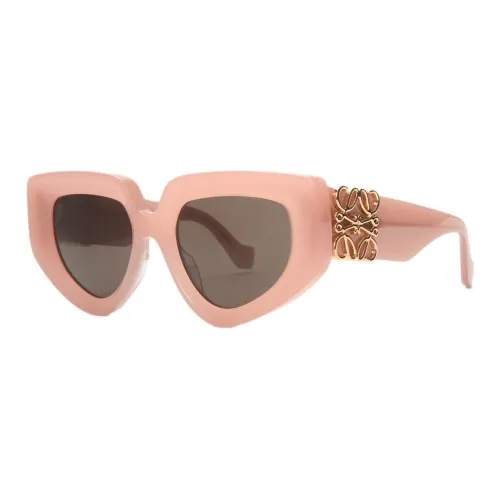 LOEWE Acetate Irregular Shape Sunglasses Women's Pink
