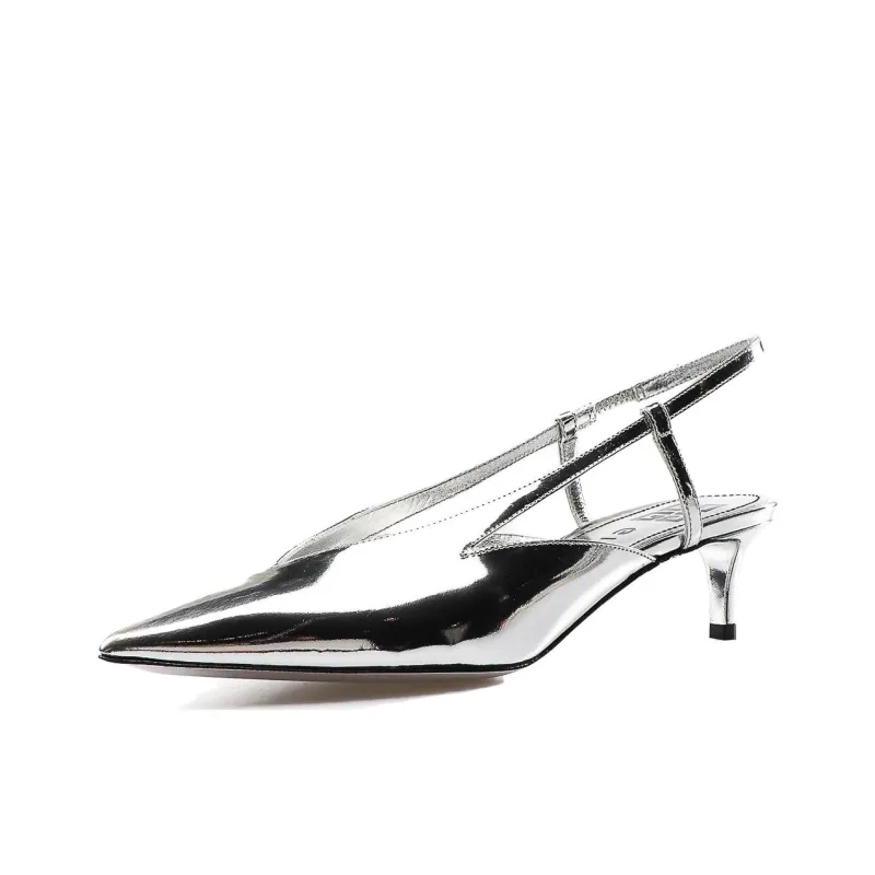 Givenchy Slim Heel High Heels 4.5cm Women's Silver-2