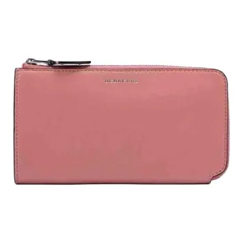 Burberry Cow Leather Card Holders Coin Purses Wallets Regular Women's Pink