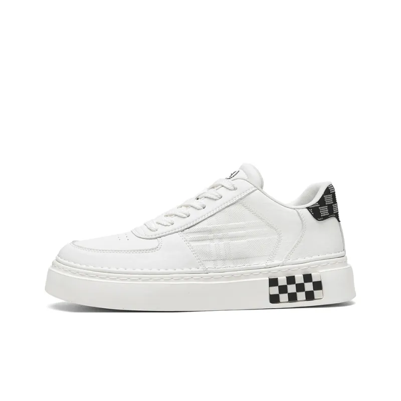 AOKANG Elegant Style Series Skateboard Shoes Men Low Top Khaki, Black-24