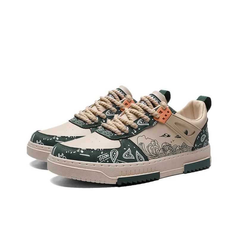 TEXWOOD Wrapping Anti Slip Shock Absorbing And Wear Resistant Low Top Skateboard Shoes Men's Box-14