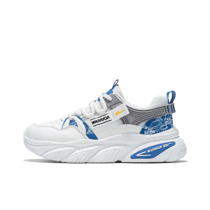 WARRIOR Chunky Sneakers Men Low Top Gray-0