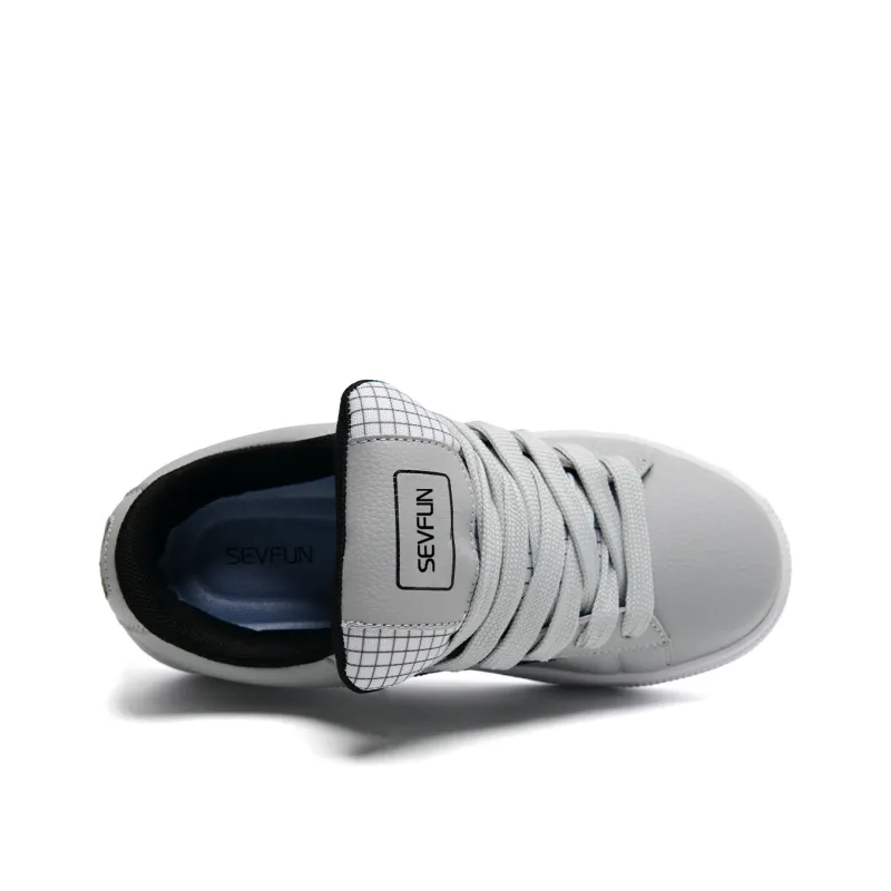 7 SEVFUN Lightweight Height Increasing Low Top Skateboard Shoes Unisex-4