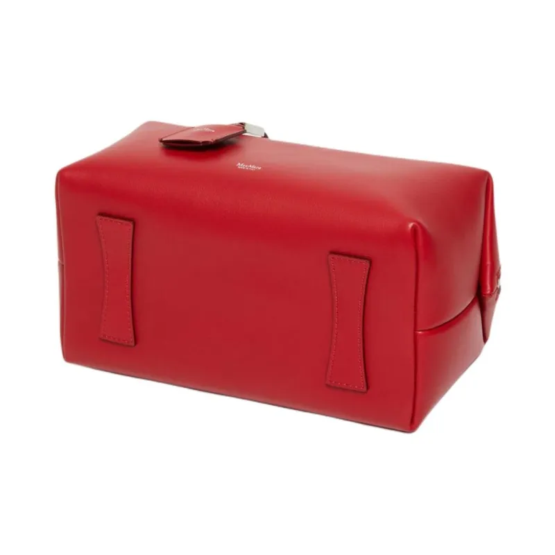 MaxMara Cow Leather Shoulder Bag, Crossbody Bag, Handbag Medium Size Women's Red-3