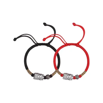 YINCHIE 999 Fine Silver Sterling Silver Hand Rope Unisex