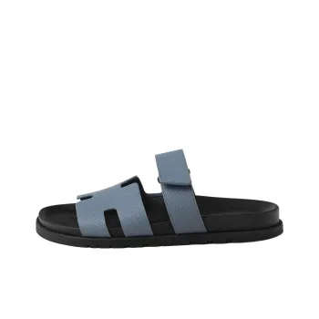 HERMES Chypre Slide Slippers Men's Blue
