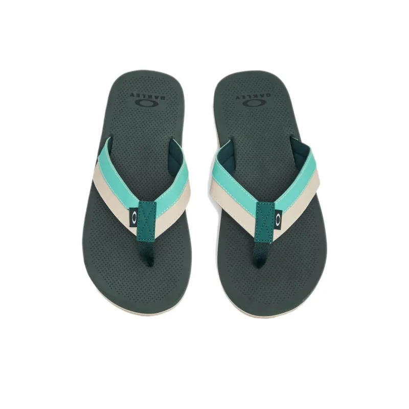 Oakley Slip-Resistant Quick Dry Flip Flops Men's Green-3
