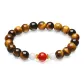White Chalcedony with Tiger's Eye Stone Bracelet