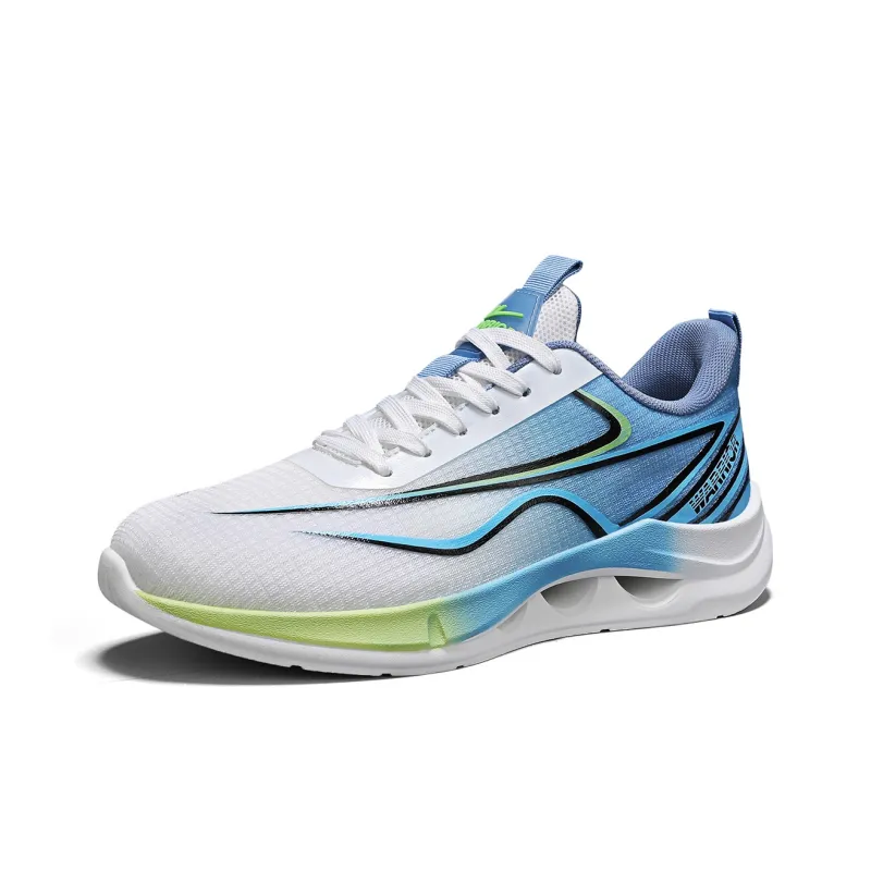 Warrior Cushioned Wear Resistant Breathable Slip Resistant Low Top Casual Running Shoes Men's-1