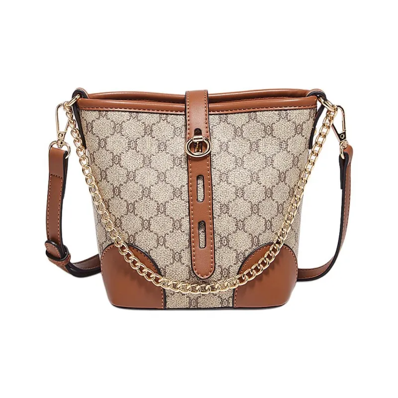 Old Man's Head Synthetic Leather Shoulder Bag Crossbody Bag Women's White/Coffee/Khaki-13