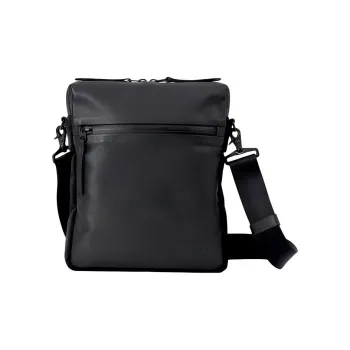 SAMSONITE Cow Leather Crossbody Bag Shoulder Bag Small Size Unisex Black