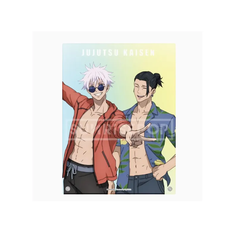 SUNRISEPOP Jujutsu Kaisen Merch Shougo Amagai And Rumi Koyama Double Summer Beach Acrylic Stands-1