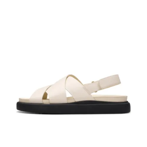 Clarks Aristra Collection Roman Sandals 3cm Women's White