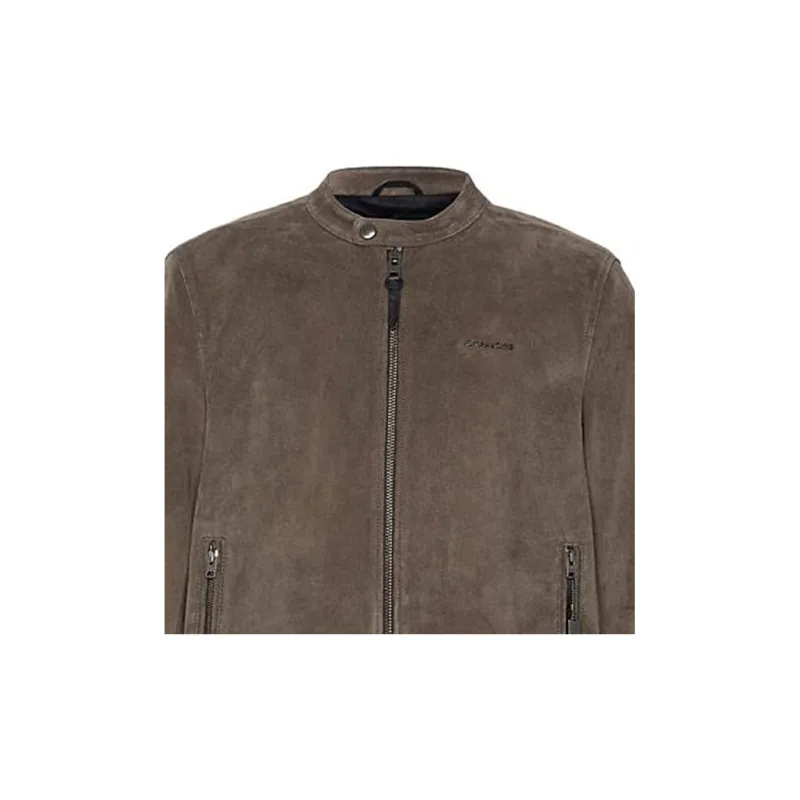 COACH Leather Jackets Men Brown-2