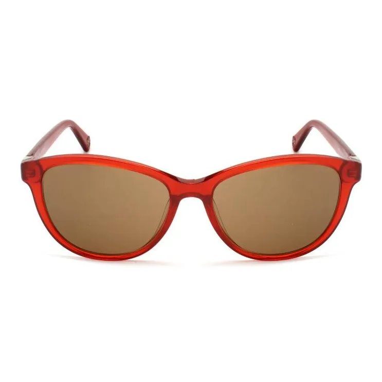 LOEWE Acetate Irregular Shape Sunglasses Women's Red-1