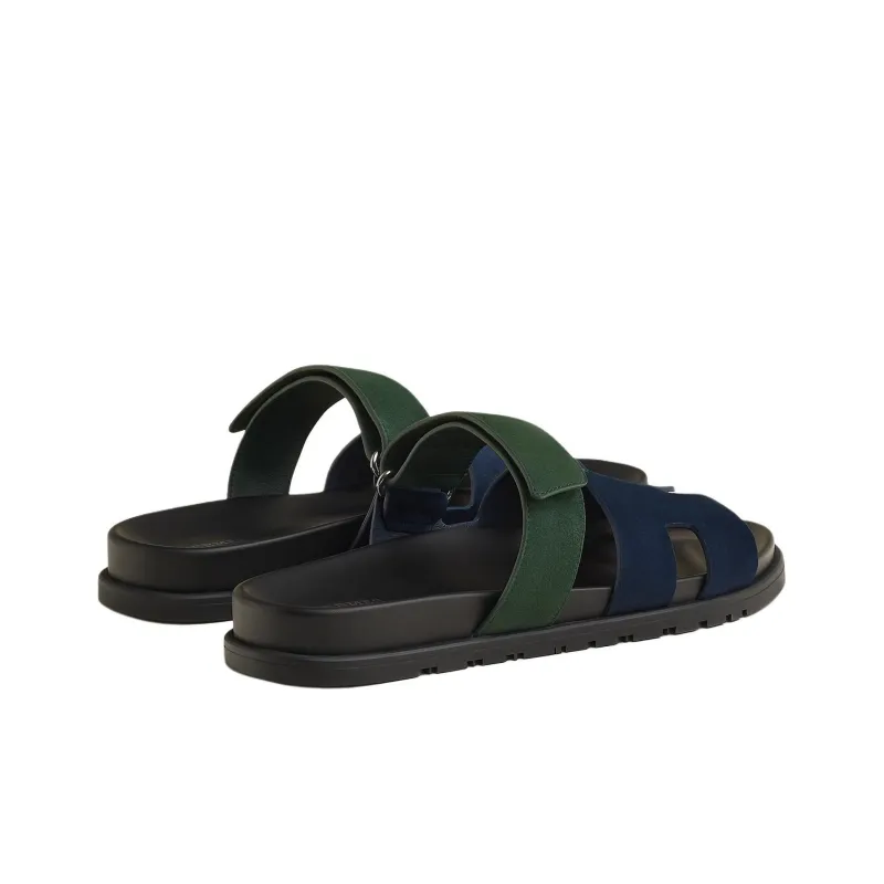 HERMES Chypre Slip Resistant Slide Slippers Men's Blue-2