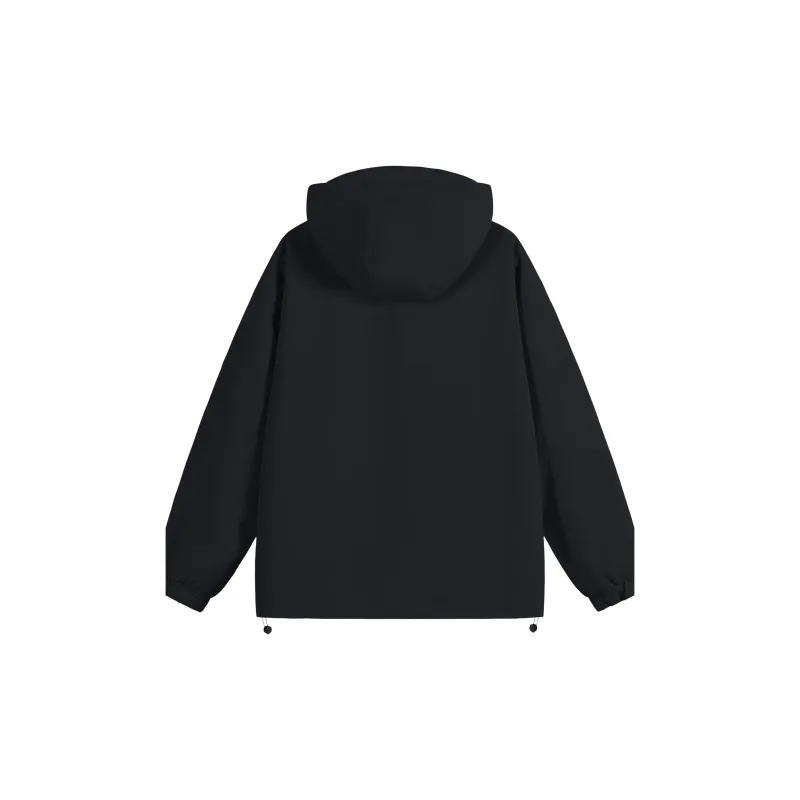 361° Trench Coat Unisex Super Black-1