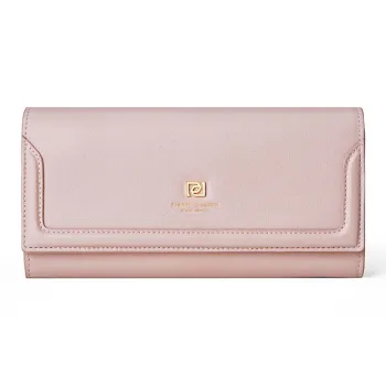PIERRE CARDIN Cow Leather Wallet Women's Pink