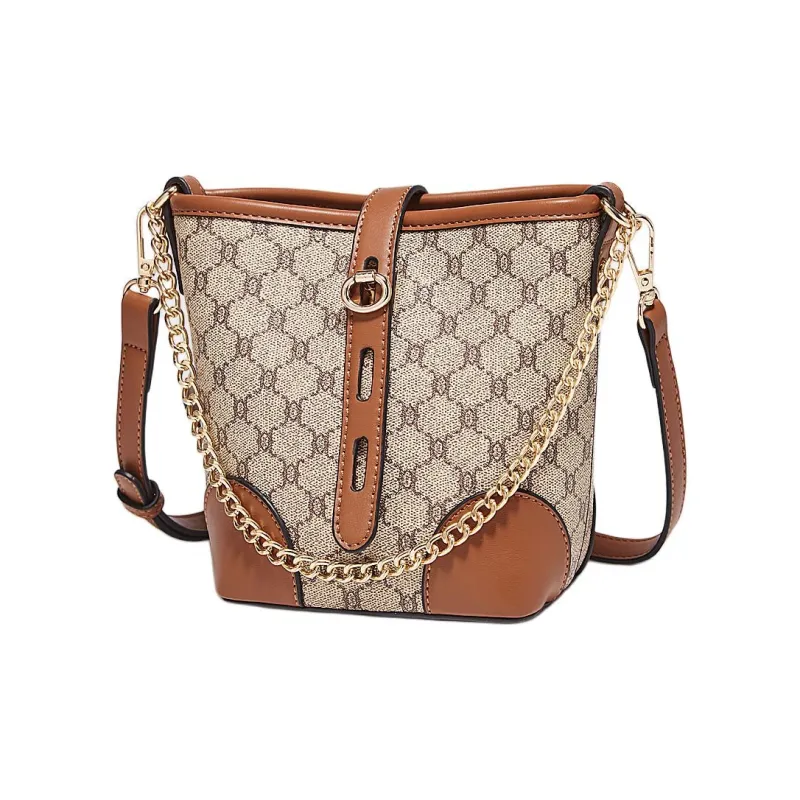 Old Man's Head Synthetic Leather Shoulder Bag Crossbody Bag Women's White/Coffee/Khaki-14
