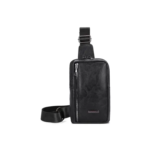 PAIBLOKS PU Sling Bag Regular Men's Black/Coffee