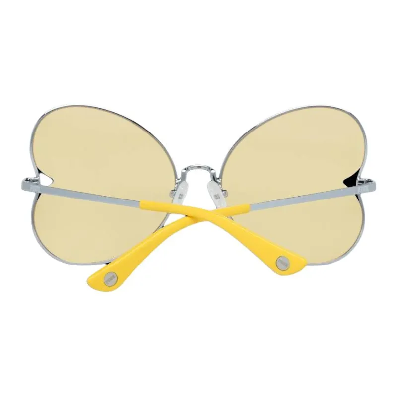 Victoria's Secret Metal Irregular Shape Sunglasses Women's Silver-2