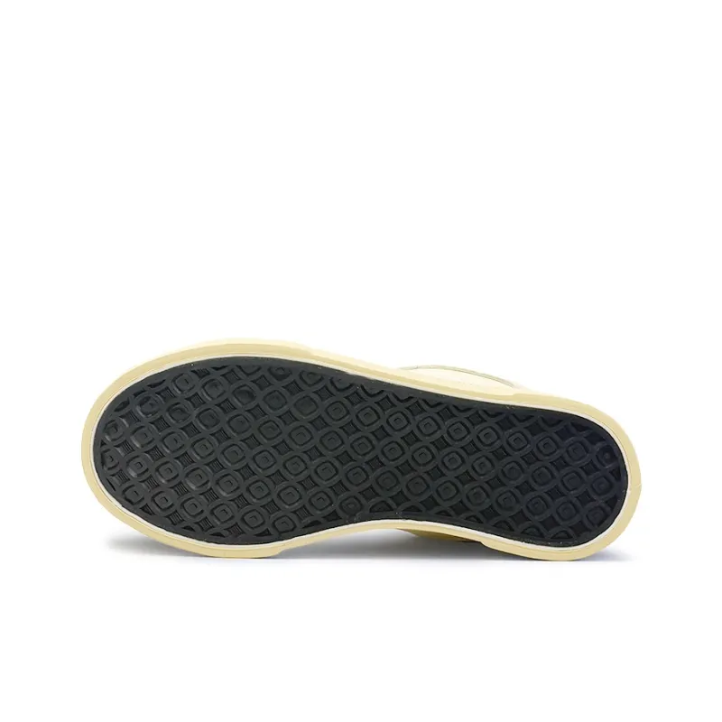 Mengsai Anti Slip Wear Resistant Low Top Skateboard Shoes Men's Almond Yellow-5