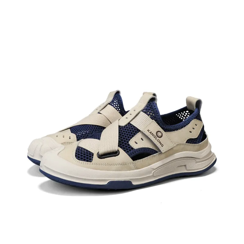 KANGLONG Slip Resistant, Abrasion Resistant, Breathable, Lightweight Low Top Casual Shoes Men's-17