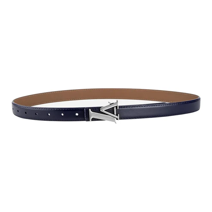 Lanza Cow Split Leather Belts Women's Width 2.3CM-4
