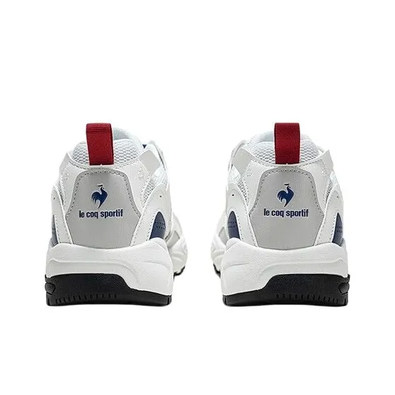 Le Coq Sportif Anti Slip Wear Resistant Low Top Casual Shoes Men's White Blue Red-3