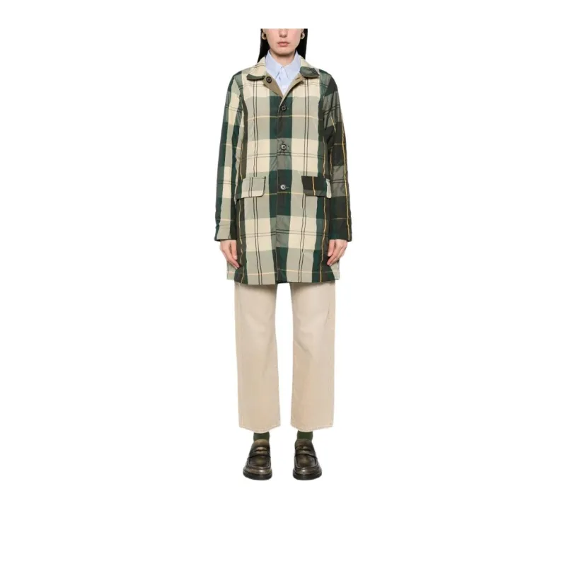 BARBOUR Straight Hem Buttoned Coat-1