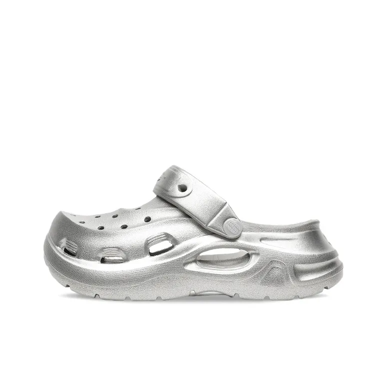 CHIKOKU Mecha Clogs Unisex Silver-0