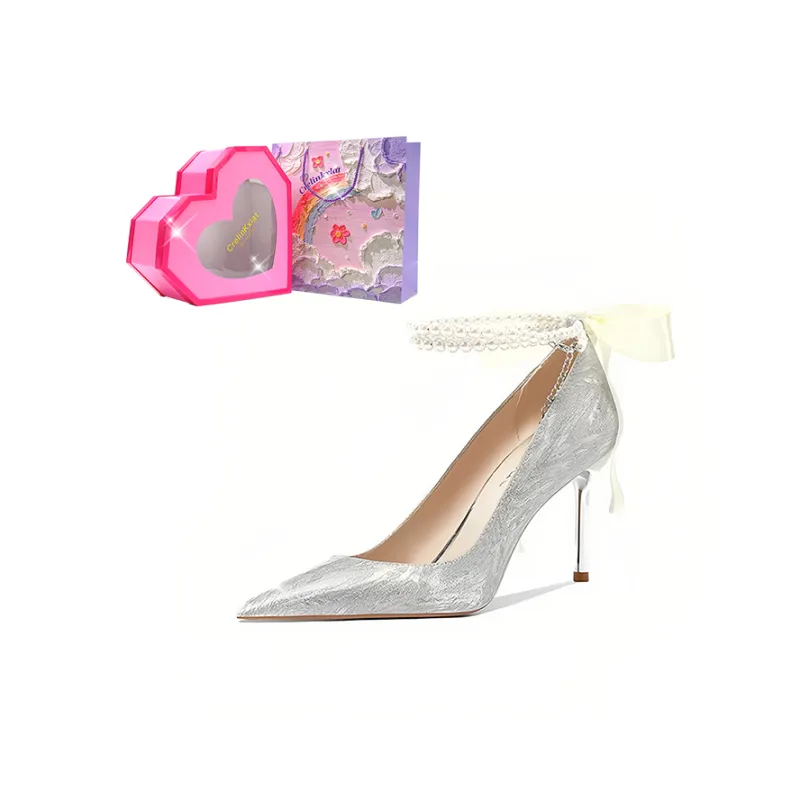 Crelinkxlat High Heels Women's Silver-6