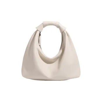 NOMK PU Handbag, Shoulder Bag Women's Ecru/Classic Black/Dark Coffee