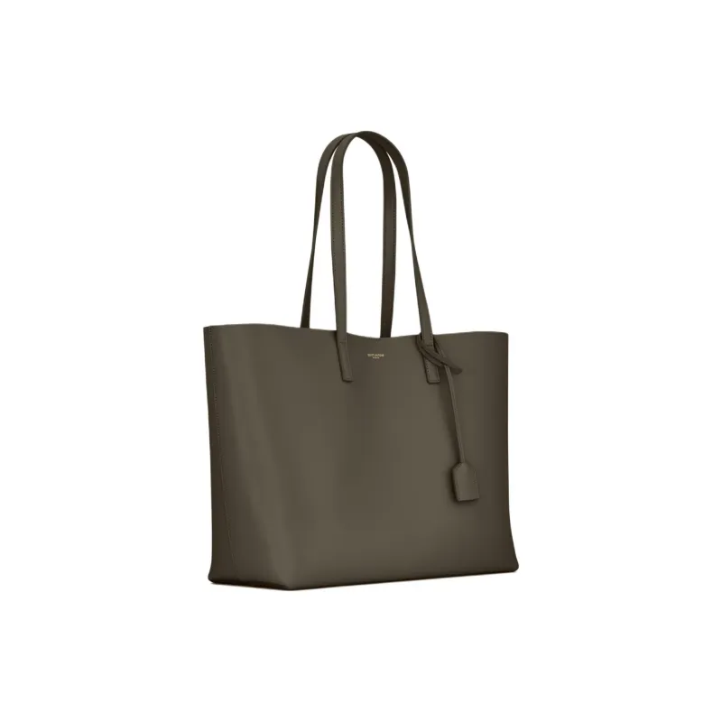 SAINT LAURENT Split Cow Leather Tote Bag, Shopping Bag, Shoulder Bag Tubas Women's Light Musk-2