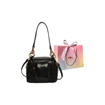 Yalu PU Crossbody Bag Shoulder Bag Regular Women's Black/Silver/Pink/Ecru