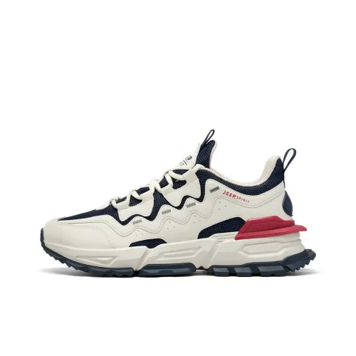 JEEP SPIRIT Shock Absorbing, Non Slip, Wear Resistant, Breathable And Lightweight Low Top Running Shoes Men's Black