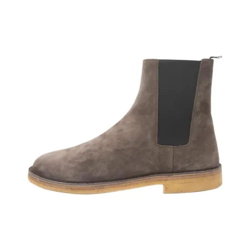 SAINT LAURENT Nino Ankle-Length Chelsea Boots Men's Olive Green