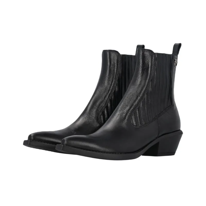 PINKO Ankle-Length Chelsea Boots 5cm Women's Black-3