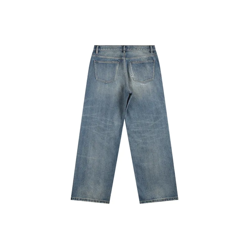 BURNIN Jeans Unisex Washed Blue-1