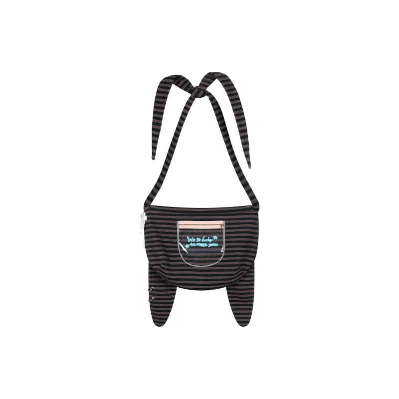 BETWEENAND Cotton Crossbody Bag Women's Stripes-0