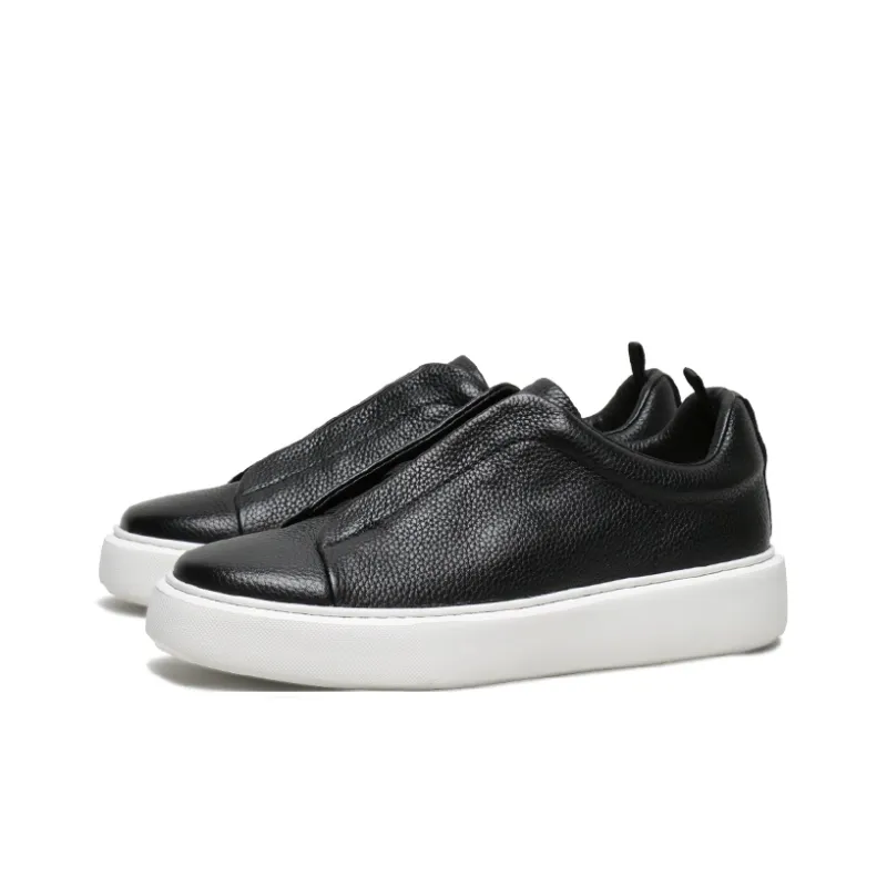 SAINTNJORD Low Top Skateboard Shoes Men's Black-1
